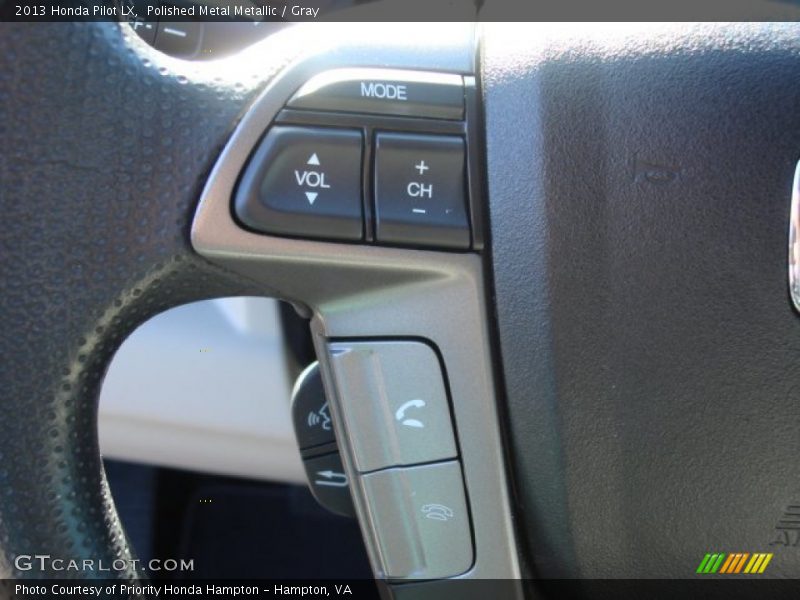 Polished Metal Metallic / Gray 2013 Honda Pilot LX