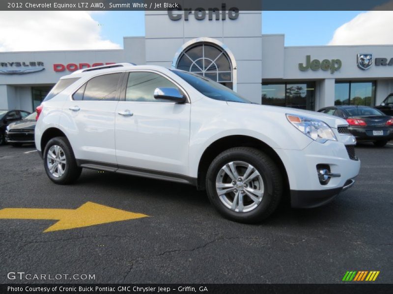 Summit White / Jet Black 2012 Chevrolet Equinox LTZ AWD