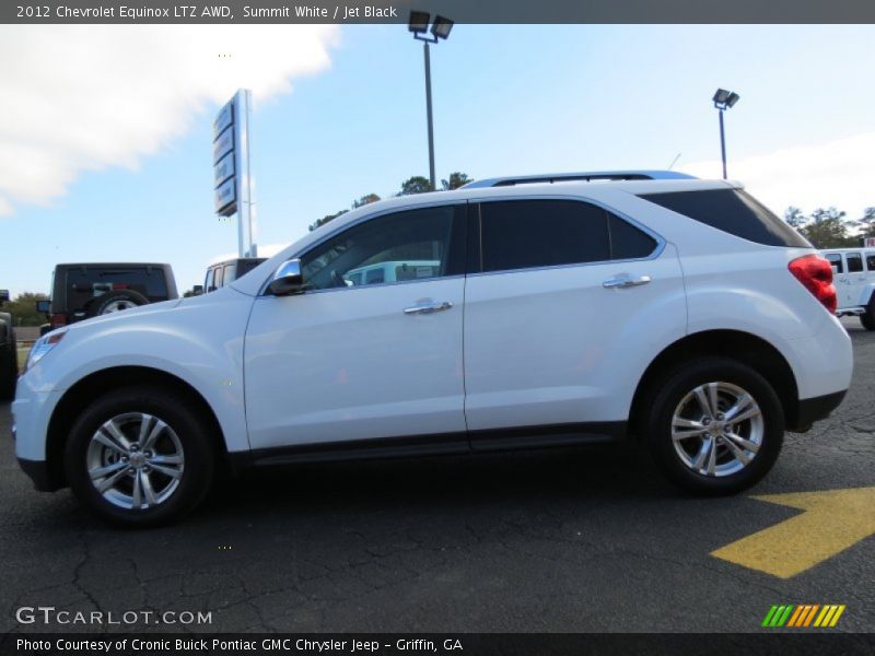 Summit White / Jet Black 2012 Chevrolet Equinox LTZ AWD