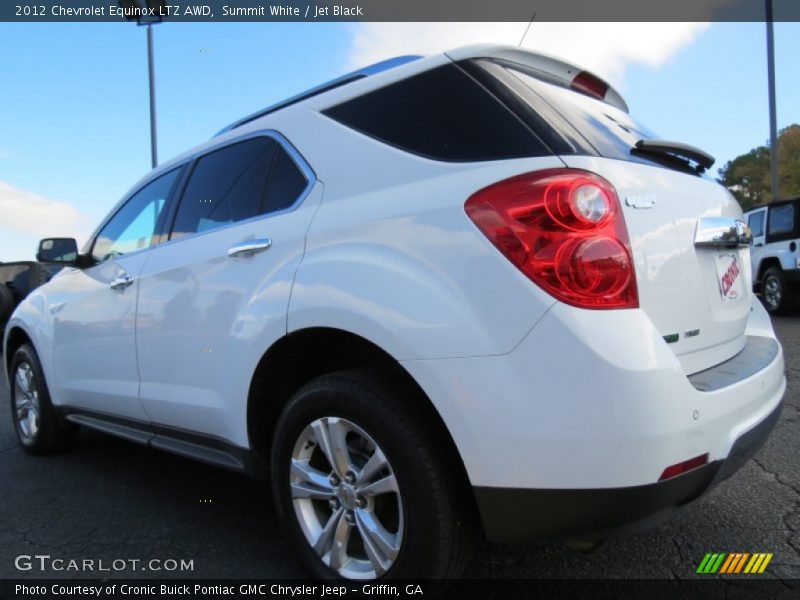 Summit White / Jet Black 2012 Chevrolet Equinox LTZ AWD