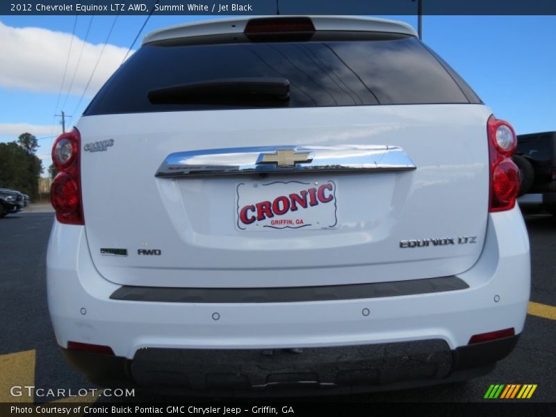 Summit White / Jet Black 2012 Chevrolet Equinox LTZ AWD