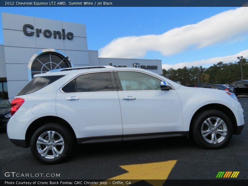 Summit White / Jet Black 2012 Chevrolet Equinox LTZ AWD