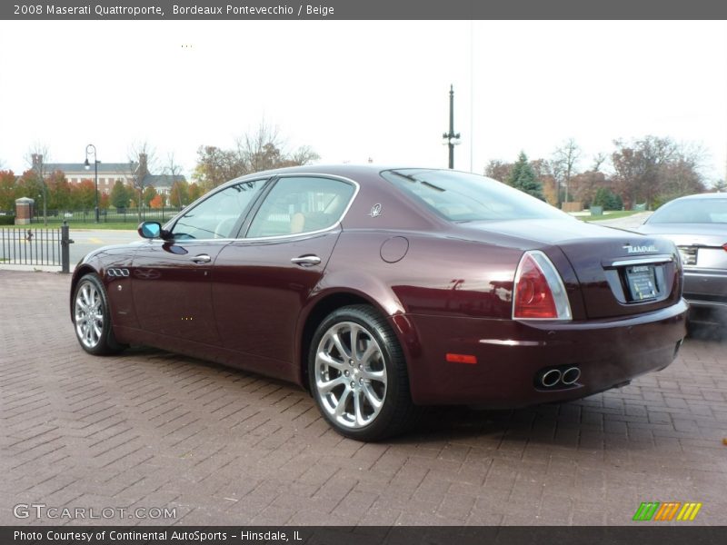 Bordeaux Pontevecchio / Beige 2008 Maserati Quattroporte