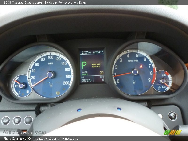  2008 Quattroporte   Gauges