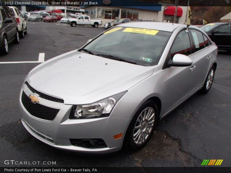 Silver Ice Metallic / Jet Black 2012 Chevrolet Cruze Eco