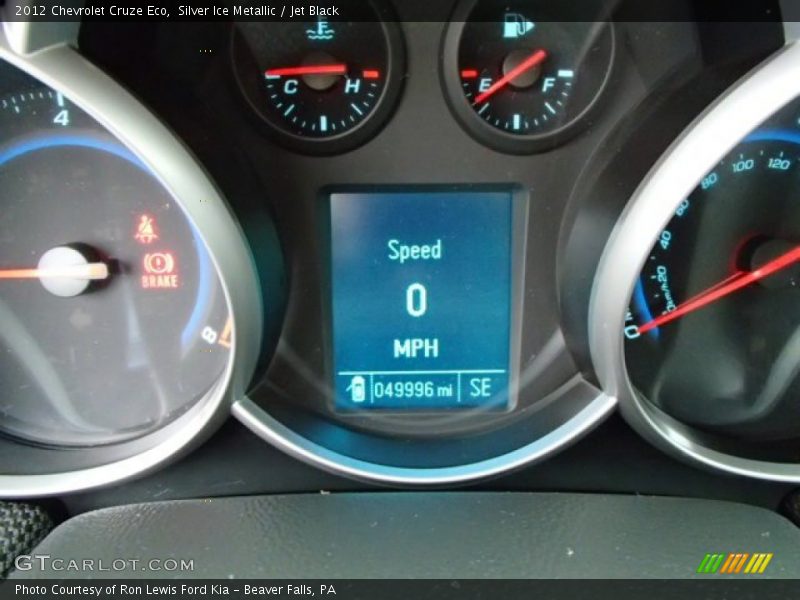Silver Ice Metallic / Jet Black 2012 Chevrolet Cruze Eco