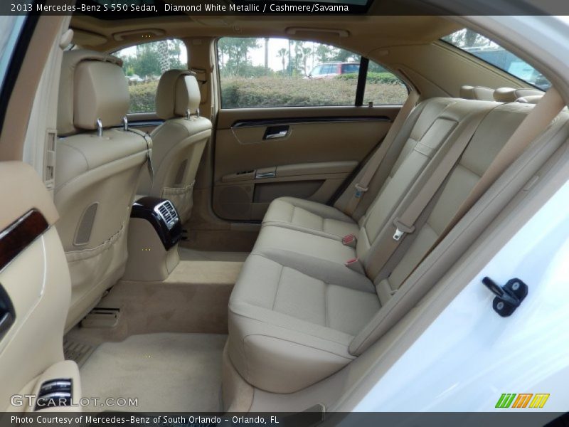 Diamond White Metallic / Cashmere/Savanna 2013 Mercedes-Benz S 550 Sedan