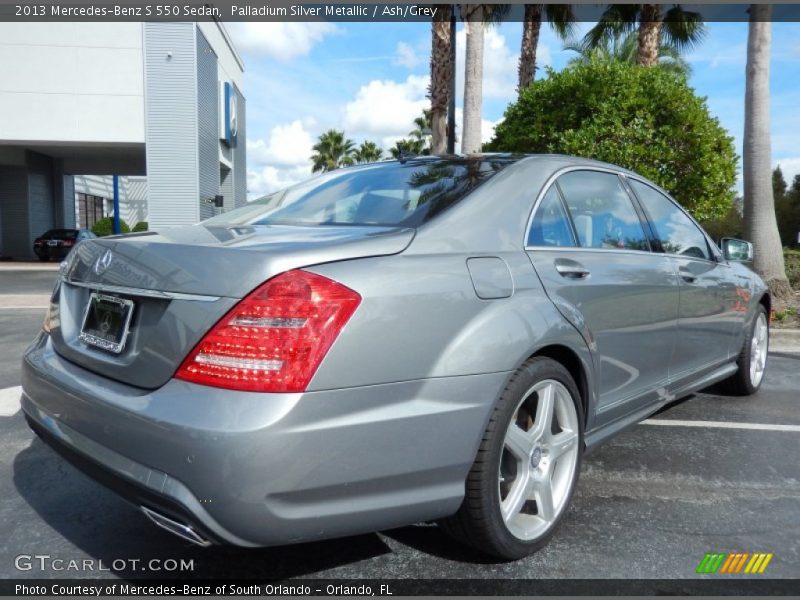 Palladium Silver Metallic / Ash/Grey 2013 Mercedes-Benz S 550 Sedan