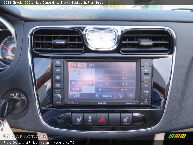 Black / Black/Light Frost Beige 2011 Chrysler 200 Limited Convertible