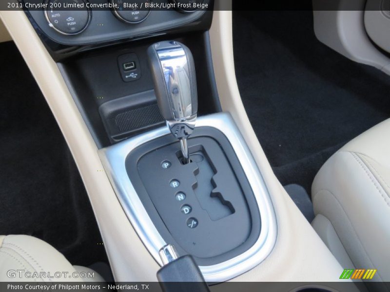 Black / Black/Light Frost Beige 2011 Chrysler 200 Limited Convertible