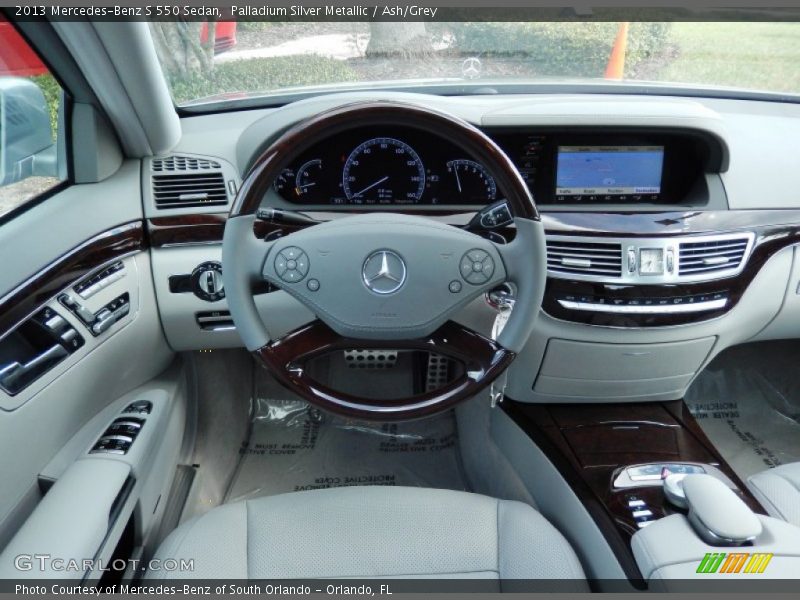 Palladium Silver Metallic / Ash/Grey 2013 Mercedes-Benz S 550 Sedan