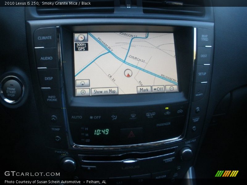 Smoky Granite Mica / Black 2010 Lexus IS 250