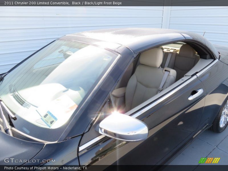 Black / Black/Light Frost Beige 2011 Chrysler 200 Limited Convertible