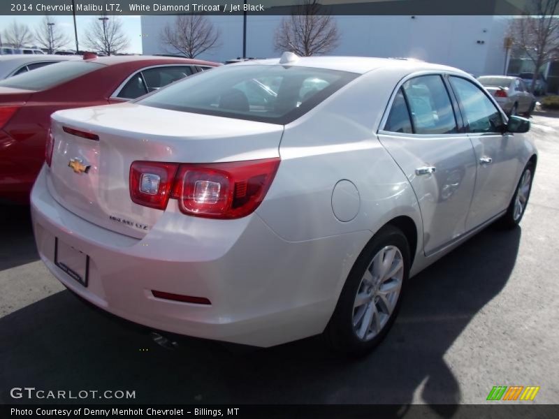 White Diamond Tricoat / Jet Black 2014 Chevrolet Malibu LTZ