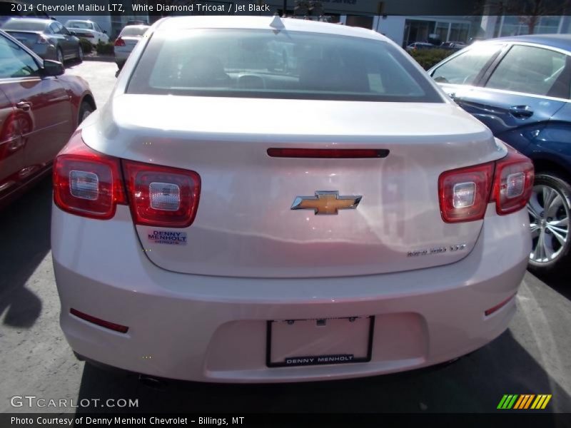 White Diamond Tricoat / Jet Black 2014 Chevrolet Malibu LTZ