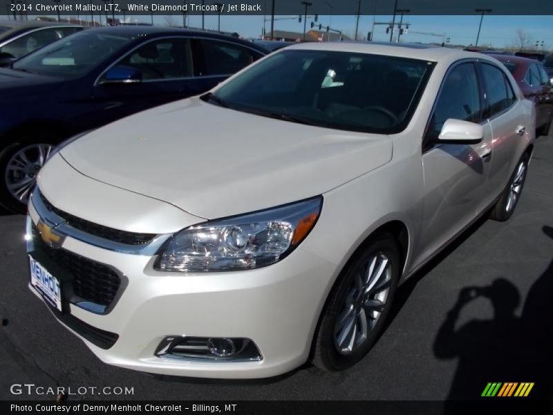 White Diamond Tricoat / Jet Black 2014 Chevrolet Malibu LTZ