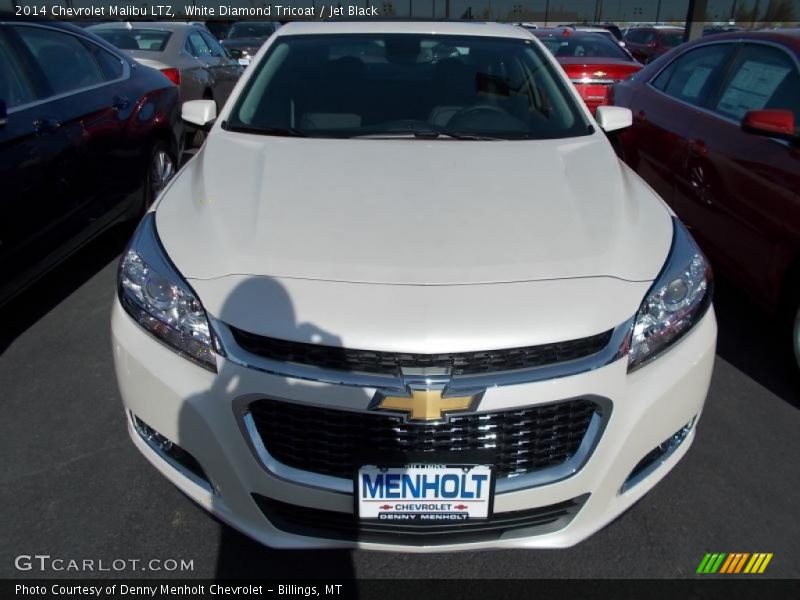 White Diamond Tricoat / Jet Black 2014 Chevrolet Malibu LTZ