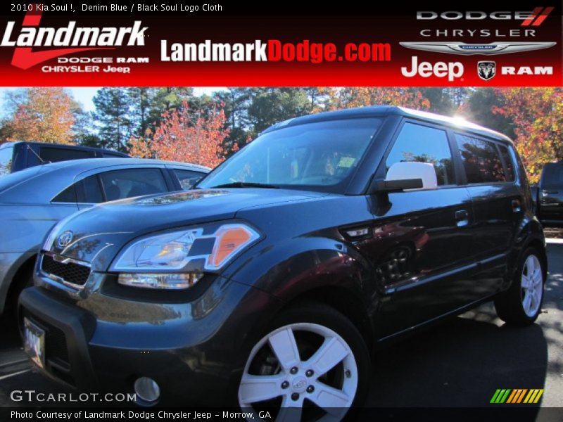 Denim Blue / Black Soul Logo Cloth 2010 Kia Soul !