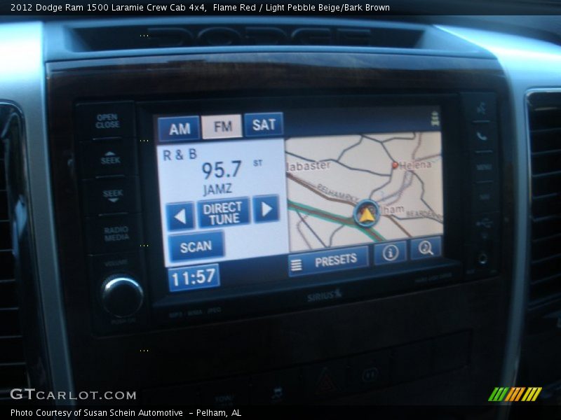 Flame Red / Light Pebble Beige/Bark Brown 2012 Dodge Ram 1500 Laramie Crew Cab 4x4