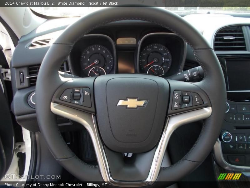 White Diamond Tricoat / Jet Black 2014 Chevrolet Malibu LTZ