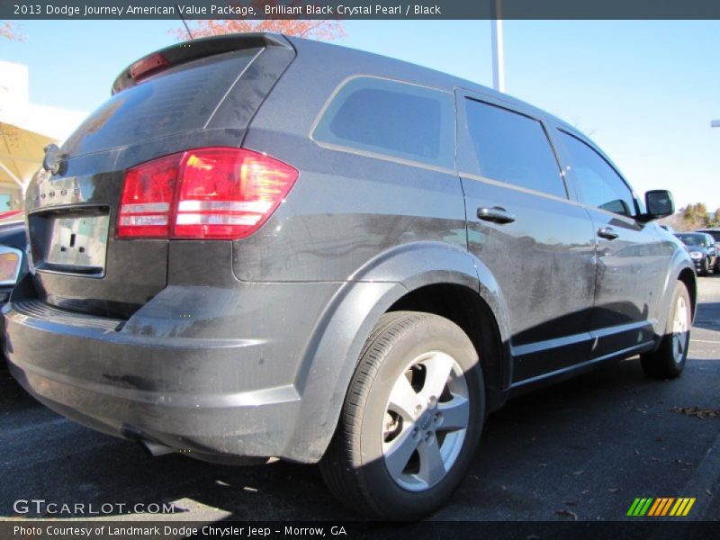 Brilliant Black Crystal Pearl / Black 2013 Dodge Journey American Value Package