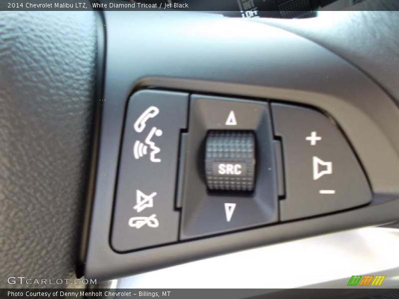 White Diamond Tricoat / Jet Black 2014 Chevrolet Malibu LTZ