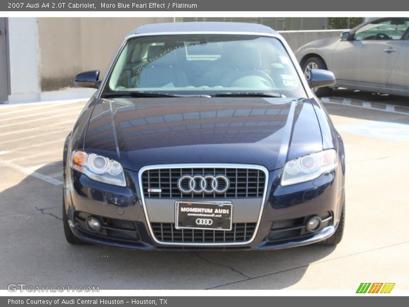 Moro Blue Pearl Effect / Platinum 2007 Audi A4 2.0T Cabriolet