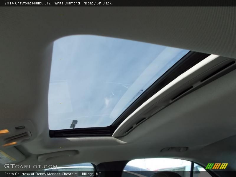 White Diamond Tricoat / Jet Black 2014 Chevrolet Malibu LTZ