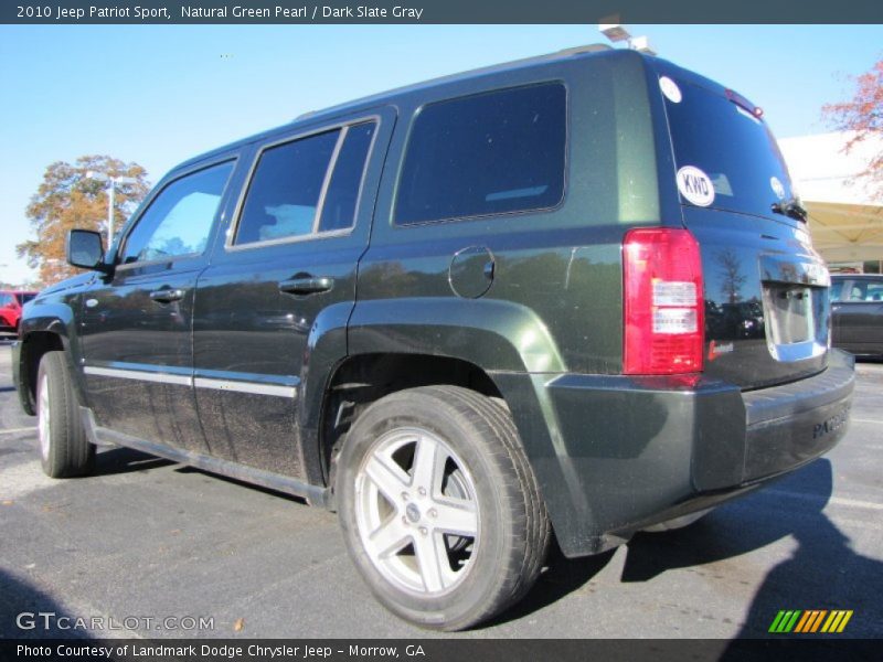 Natural Green Pearl / Dark Slate Gray 2010 Jeep Patriot Sport
