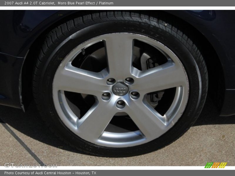 Moro Blue Pearl Effect / Platinum 2007 Audi A4 2.0T Cabriolet