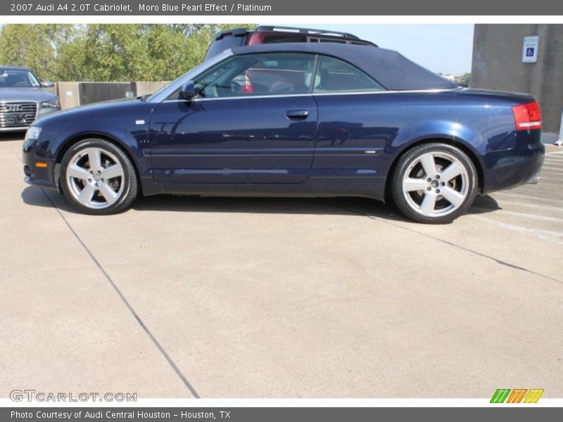 Moro Blue Pearl Effect / Platinum 2007 Audi A4 2.0T Cabriolet
