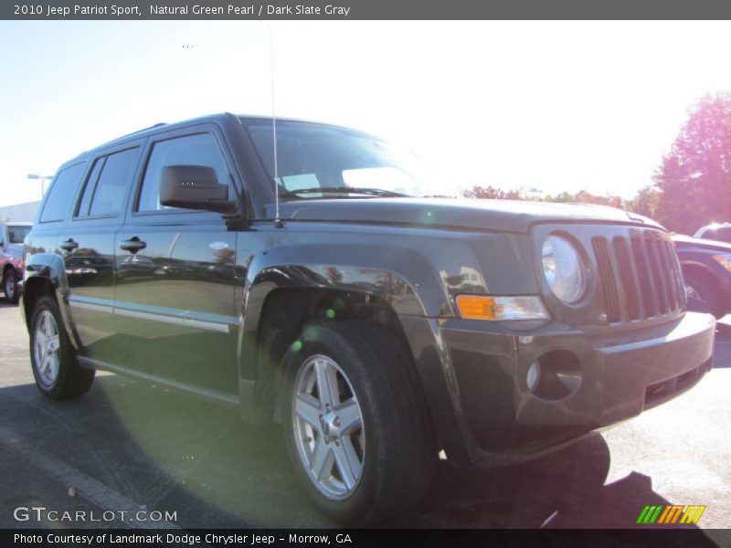Natural Green Pearl / Dark Slate Gray 2010 Jeep Patriot Sport