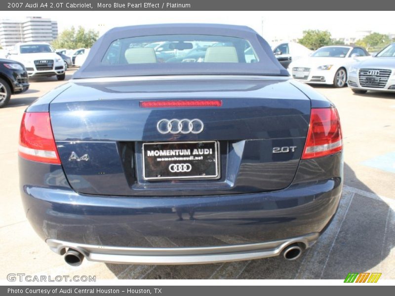 Moro Blue Pearl Effect / Platinum 2007 Audi A4 2.0T Cabriolet