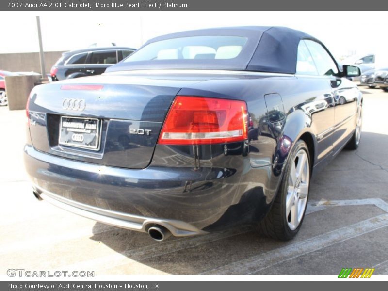 Moro Blue Pearl Effect / Platinum 2007 Audi A4 2.0T Cabriolet