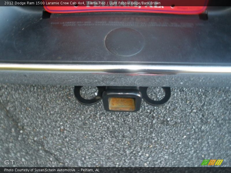 Flame Red / Light Pebble Beige/Bark Brown 2012 Dodge Ram 1500 Laramie Crew Cab 4x4