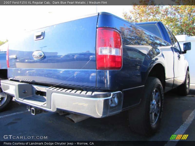 Dark Blue Pearl Metallic / Medium Flint 2007 Ford F150 XL Regular Cab