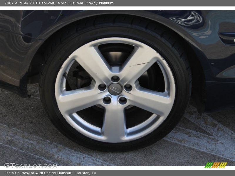 Moro Blue Pearl Effect / Platinum 2007 Audi A4 2.0T Cabriolet