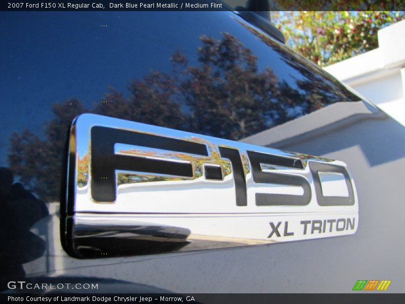 Dark Blue Pearl Metallic / Medium Flint 2007 Ford F150 XL Regular Cab