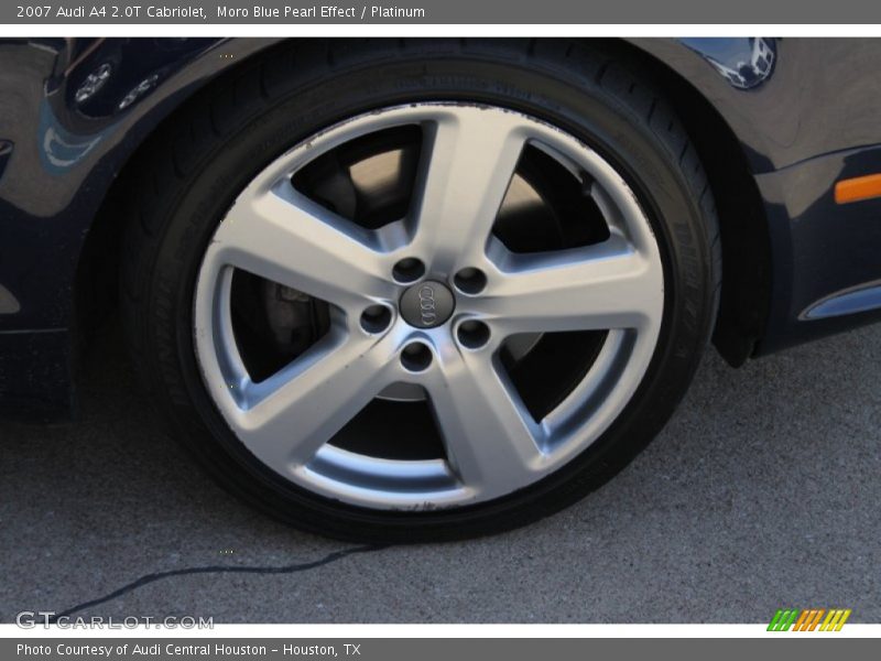 Moro Blue Pearl Effect / Platinum 2007 Audi A4 2.0T Cabriolet