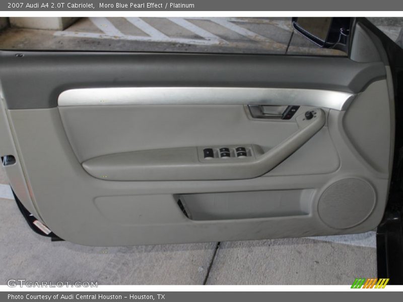 Moro Blue Pearl Effect / Platinum 2007 Audi A4 2.0T Cabriolet