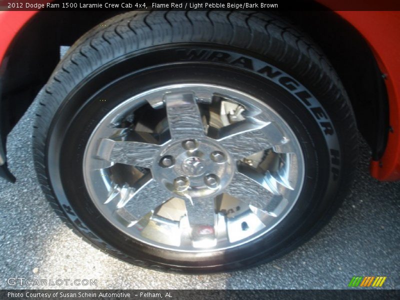 Flame Red / Light Pebble Beige/Bark Brown 2012 Dodge Ram 1500 Laramie Crew Cab 4x4