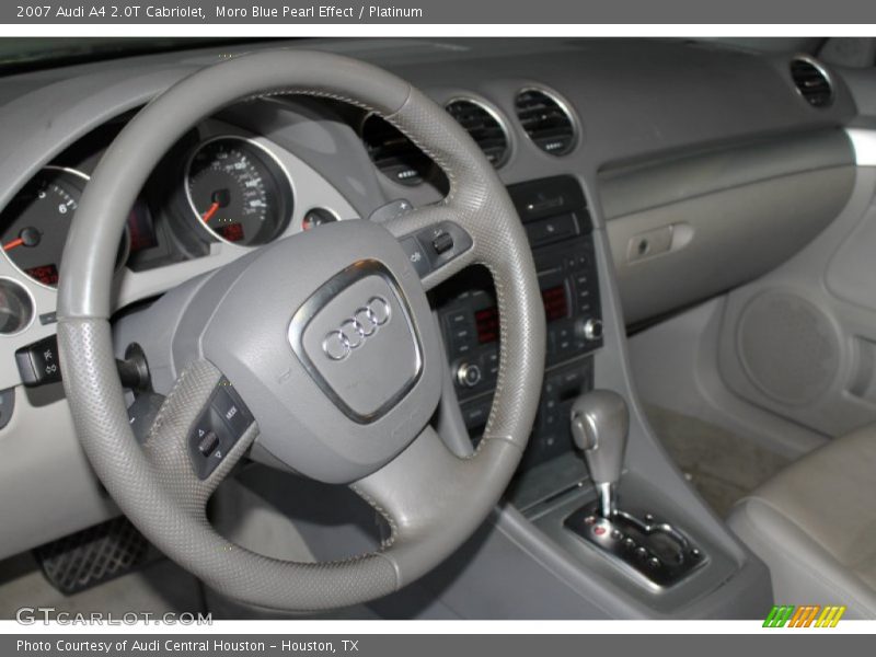 Moro Blue Pearl Effect / Platinum 2007 Audi A4 2.0T Cabriolet