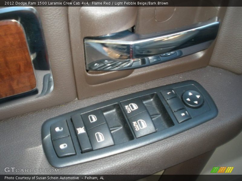Flame Red / Light Pebble Beige/Bark Brown 2012 Dodge Ram 1500 Laramie Crew Cab 4x4