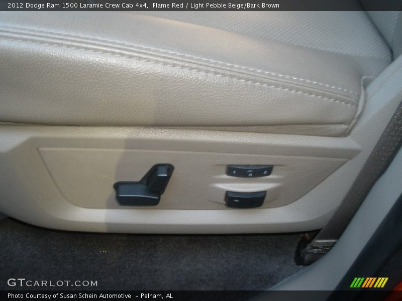 Flame Red / Light Pebble Beige/Bark Brown 2012 Dodge Ram 1500 Laramie Crew Cab 4x4