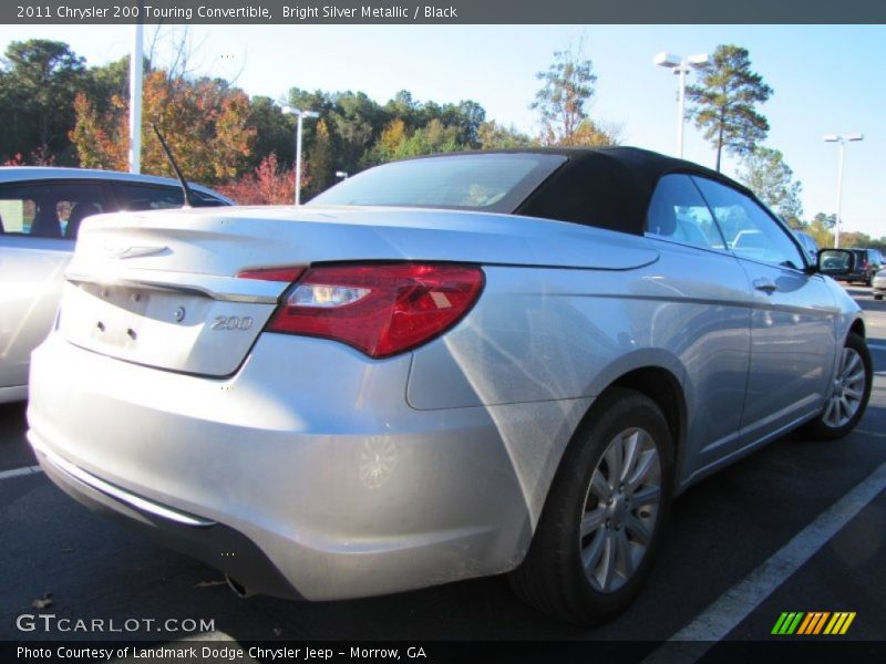 Bright Silver Metallic / Black 2011 Chrysler 200 Touring Convertible