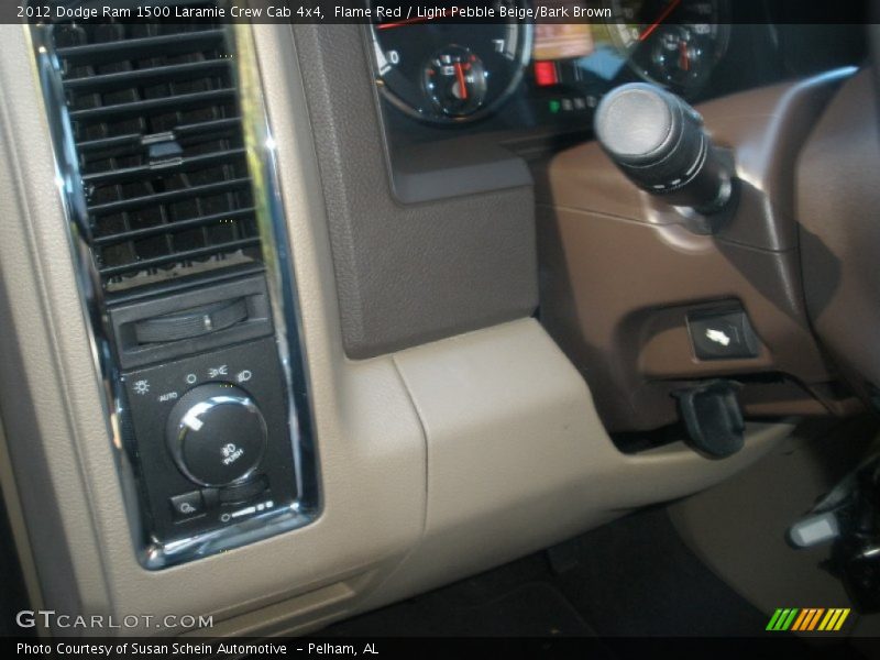 Flame Red / Light Pebble Beige/Bark Brown 2012 Dodge Ram 1500 Laramie Crew Cab 4x4