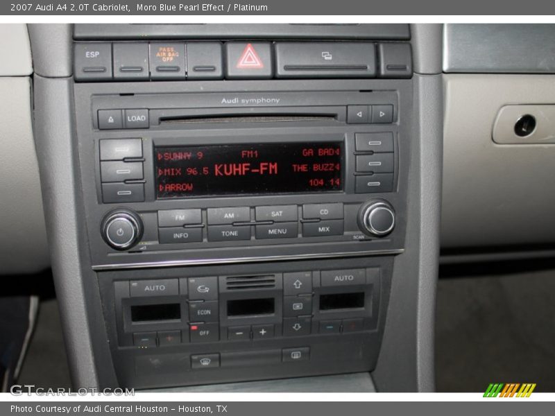 Moro Blue Pearl Effect / Platinum 2007 Audi A4 2.0T Cabriolet