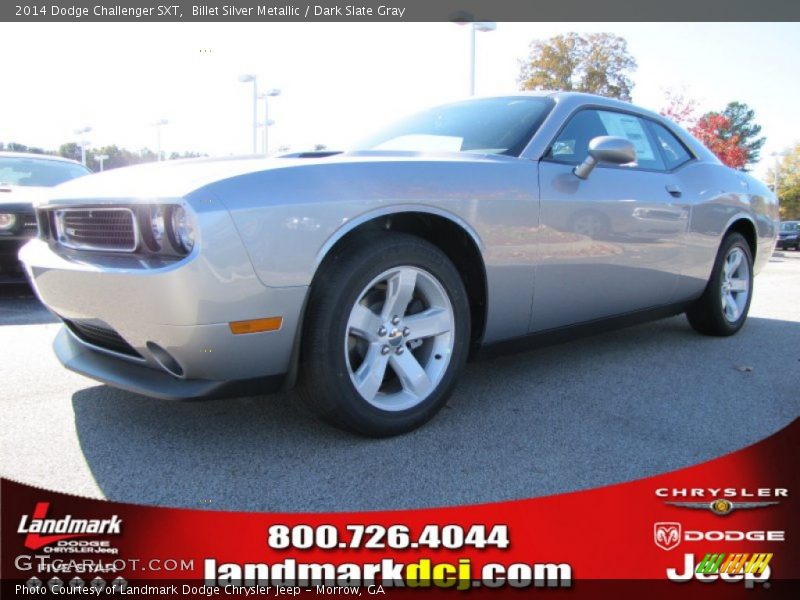 Billet Silver Metallic / Dark Slate Gray 2014 Dodge Challenger SXT