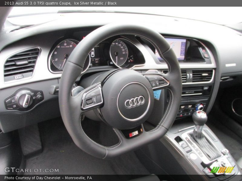 Ice Silver Metallic / Black 2013 Audi S5 3.0 TFSI quattro Coupe