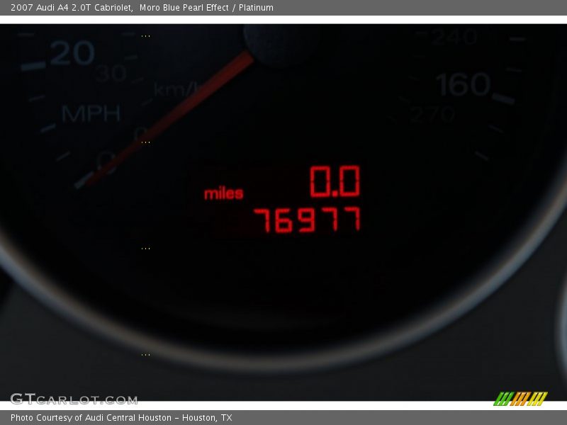 Moro Blue Pearl Effect / Platinum 2007 Audi A4 2.0T Cabriolet